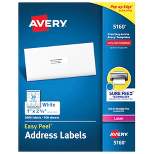 Avery Easy Peel Address Labels, Laser, 1 x 2-5/8 Inches, Pack of 3000