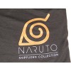 Naruto Orange Hidden Leaf Symbol Men's Black Graphic Sleep Shorts - 2 of 3