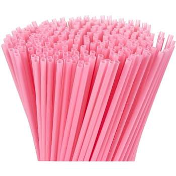 Juvale 300 Pack Flexible Plastic Drinking Straws, Disposable