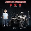 Kids Rideable Terrain Vehicle, 2-Seater Electric Kids Vehicle, Licensed Can-Am Quad Bike with LED Lights and Music, 3-Speed, Brown - 2 of 4