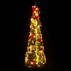 vidaXL Artificial Christmas Tree Green PVC and Metal Medium Collapsible - 2 of 4