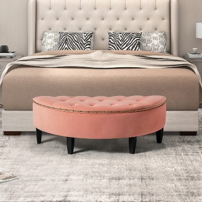 Caspar Storage Bench with Solid wood Legs  | ARTFUL LIVING DESIGN