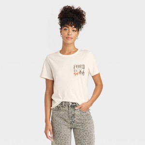 Women's Ford 66 Wild West Short Sleeve Graphic T-Shirt - Ivory - 1 of 3