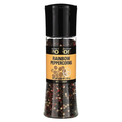 California Gold Nutrition Foods, Rainbow Peppercorn Grinder, 5.82 oz (165 g)