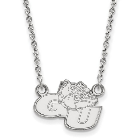 Black Bow Jewelry Sterling Silver Gonzaga Bulldogs NCAA Necklace 18 Inch - image 1 of 4