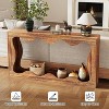 63" Long Farmhouse Console Table, Narrow Entryway Sofa Table, Industrial Accent Table, Entry Table Stand, for Hallway, Foyer, Living Room - 3 of 4