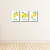 Big Dot of Happiness So Fresh - Lemon - Kids Bathroom Rules Wall Art - 7.5 x 10 inches - Set of 3 Signs - Wash, Brush, Flush - 3 of 4