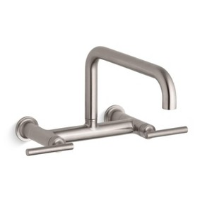Purist® Two-Hole Wall-Mount Bridge Kitchen Sink Faucet With 13-7/8" Spout - 1 of 1