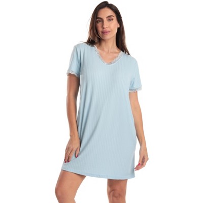 Just Love Short Sleeve Nightgown for Women – Cozy, Lightweight Sleepwear with Classic Design