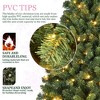 SKRAN 7FT App Controlled Christmas Tree, Artificial Holiday Tree with1339 Tips, Hinged Branches, Dual-Color Effects, Metal Stand for Home, Office - 4 of 4