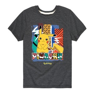 Boys' - Pokémon - Pikachu Pattern Short Sleeve Graphic T-Shirt - 1 of 4