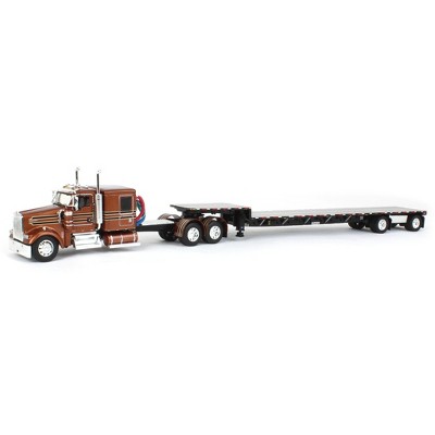 First Gear Dcp 1/64 Bronze Kenworth W900l Flattop W/ 310in Frame ...