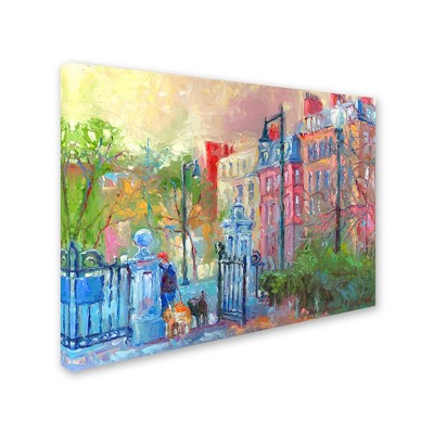 Trademark Fine Art -Richard Wallich 'Boston' Canvas Art