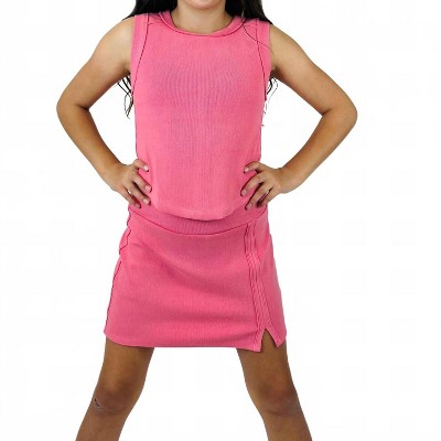 Girl Rayon Rib Skort - Tenly