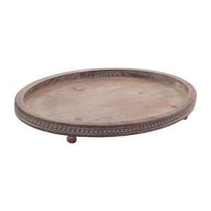 Hub Styler Oval Decorative Wooden Tray - 1 of 4
