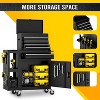 SILVEL 5-Drawer High Capacity Rolling Tool Chest with Wheels,Detachable Top Tool Box with Drawers,Assembled Large Tool Cabinet, Workshop(Black) - 4 of 4