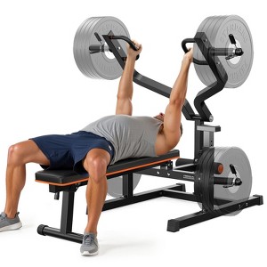 FEIERDUN 3-Grip U-Handles Chest Press Machine, 1250LBS Heavy-Duty Bench Press with Independent Converging Arms - 1 of 4