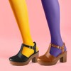 BLISSFUL STEP Women's Closed Toe Platform T-Strap Clog Chunky Heels Ankle Mules - 2 of 4