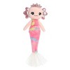 Aurora Large Mermolotl Sea Sparkles Enchanting Stuffed Animal Pink 14" - image 2 of 4