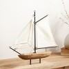 Wood and Iron Sailboat Sculpture 19.5"L - 2 of 2