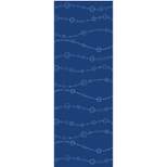 GoFit Printed Yoga Mat (Bubbles Pattern, Blue)