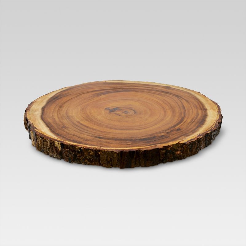 15&#34; Acacia Wood Round Serving Platter Brown - Threshold&#8482;, 1 of 6