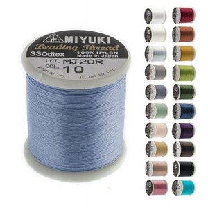 John Bead Miyuki Nylon Beading Thread B Light Blue 55 Yards (50m) for DIY Jewelry Making - 1 of 1