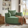 KWPZQEB Chenille Sofa Chair, 56'' Swivel Barrel Chair with 3 Pillows & Wider Armrest, Upholstered Accent Chairs Comfy Sofas for Living Room - 3 of 4