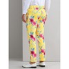 INSPIRE CHIC Men's Floral Pattern Regular Fit Dress Pants - 3 of 4