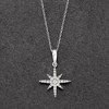 Ross-Simons 0.25 ct. t.w. Diamond Star Pendant Necklace in 14kt White Gold - 2 of 3