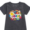 - Peanuts - Peace Floral & Colorful Woodstock Graphic Short Sleeve Fleece Dress - 2 of 4