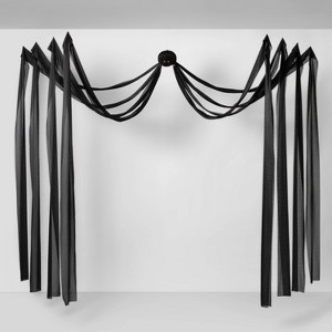 244" Large Flowing Fabric Spider Halloween Decorative Prop Black - Hyde and EEK! Boutique™ - 1 of 3