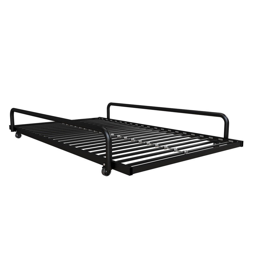 Twin Metal Daybed Trundle  Black