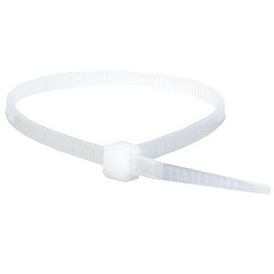 Monoprice Cable Tie 8 inches 40 lbs, 100 pcs/pack, White - 1 of 3