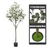 5 FT Fake Eucalyptus Trees, Artificial with Silk Leaves, PE Trunks, No Leaves Falling, Easy to Assemble, Home Decor, Green - 2 of 4