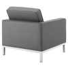 Modway Loft Tufted Vegan Leather Armchair - 3 of 4
