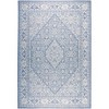 Dahlia 5'2" x 7'2" Outdoor Patio Country Rug Blue/Gray - Nicole Miller: Loomed Polypropylene, Medallion Design - 2 of 4