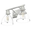 Hunter Fans 7.5" Van Nuys Wall Light Brushed Nickel Finish - Elegant Vintage Charm for Bathrooms and Indoor Spaces - 3 of 4
