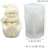 JDICTION Silicone Snowman & Flower Christmas Tree Candle Mold - Fits Aromatic Wax/Epoxy Resin Casting, Great Gift for Home Holiday Use - 3 of 4