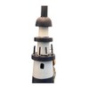 HomeRoots Set of Two 30" Blue And White Lighthouse USB Table Lamps With Cream Cone Shade - 4 of 4