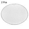 Unique Bargains Stainless Steel Round Cross Wire Barbecue Grill with Legs - 3 of 4