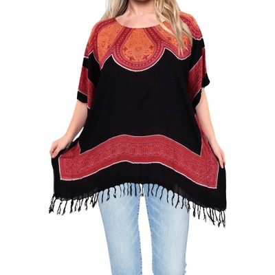 LA LEELA Women's Beachwear Swimsuit Coverups for Women Summer Swim Beach Dress Cover Ups for Swimwear Women Party Bathing Suit 1X-2X Black,Abstract