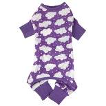 Doggie Design CuddlePup Fluffy Clouds Dog Pajama - Purple