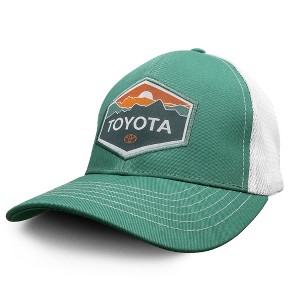 Toyota Car Emblem Mesh Back Baseball Hat - Turquoise/White - 1 of 3