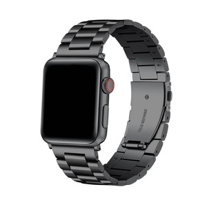 Posh Tech Maxwell Stainless Steel Band for Apple Watch Samsung and Garmin - Black - 1 of 4