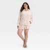 Women's Long Sleeve Gauze Collared Button-Down Shirt - Universal Thread™ - 3 of 3