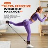 Hachikiko Ankle Resistance Bands with Cuffs - Home Gym Glute Strength Training Equipment Set - 2 of 4