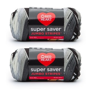 Red Heart Super Saver Yarn 12 Pack-Newspaper Stripe - 1 of 3