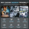 Deerrun Pad Treadmills, 0.6-3.8 MPH 35.43 In Long Run Area 2.5HP Portable Treadmills with Remote Control - 3 of 4