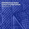 Dot Weighted Blanket, 15lbs, Queen Size, Soft Cozy Blanket for Bed and Couch, Breathable with Glass Beads, Blue 60x80 Inches - 2 of 4